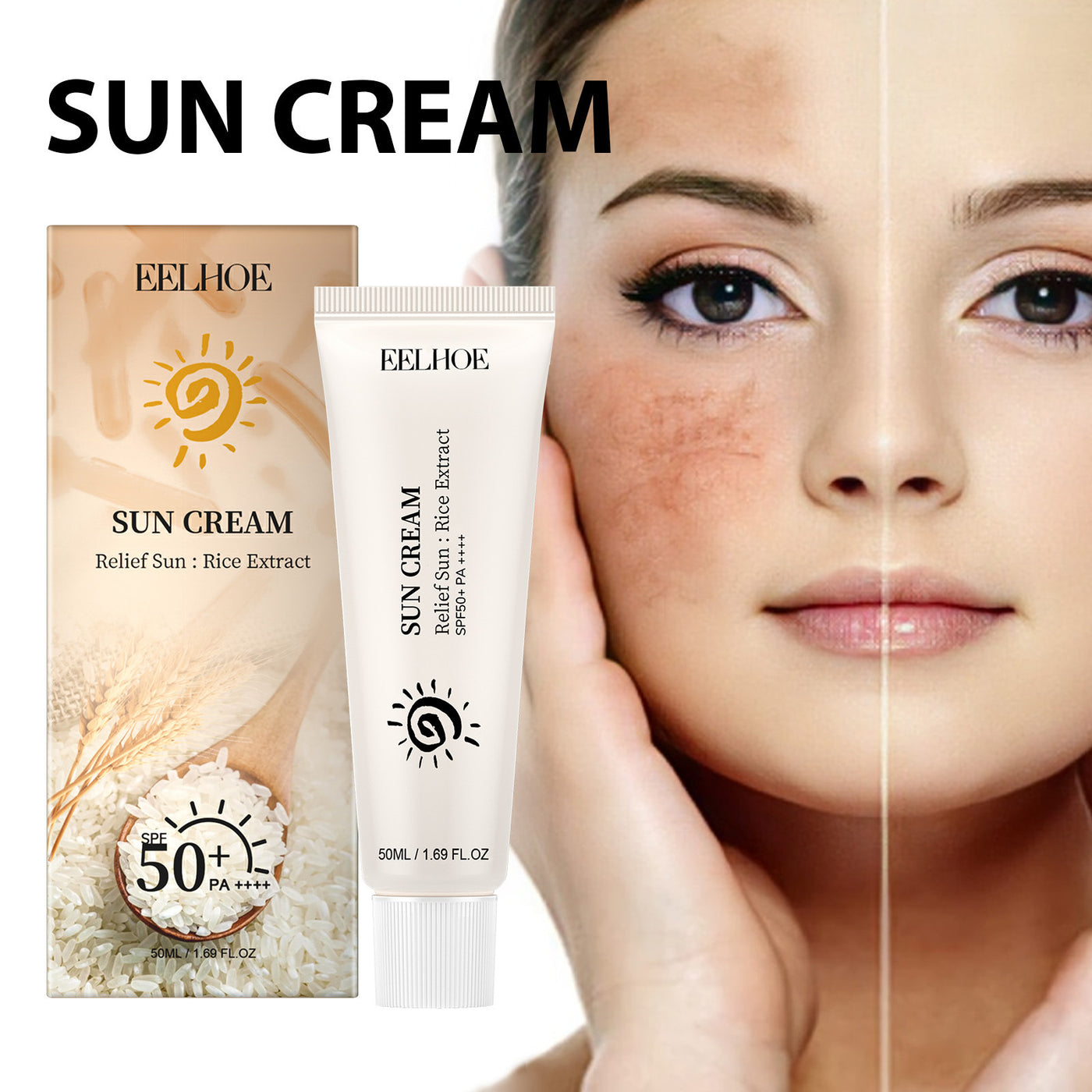 Refreshing Not Oily Rice protective cream
